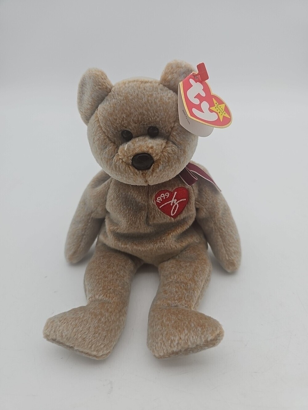 Rare Ty 1999 Signature Bear - Mint Tag Errors - Gasport Oakbrook KC Blank Tush T